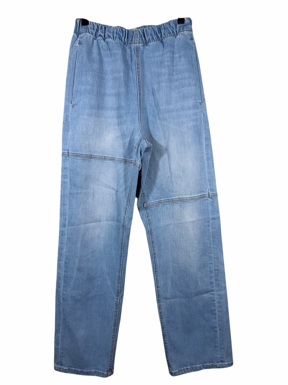 Aviator Nation Light Blue Straight-Leg Elastic-Waist Jeans